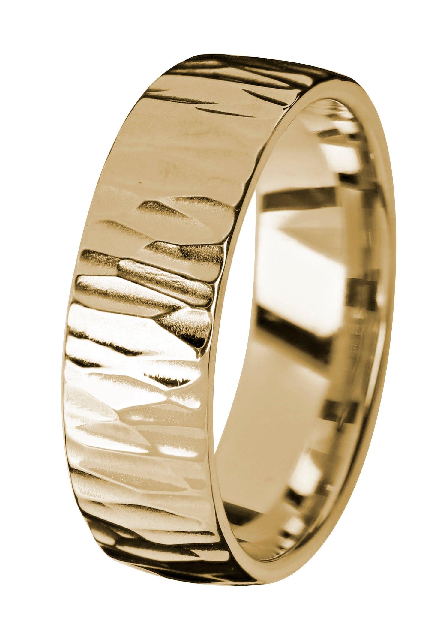 003-814 Kohinoor Duetto Wood keltakulta sormus - Puustjärven Kello & Kulta