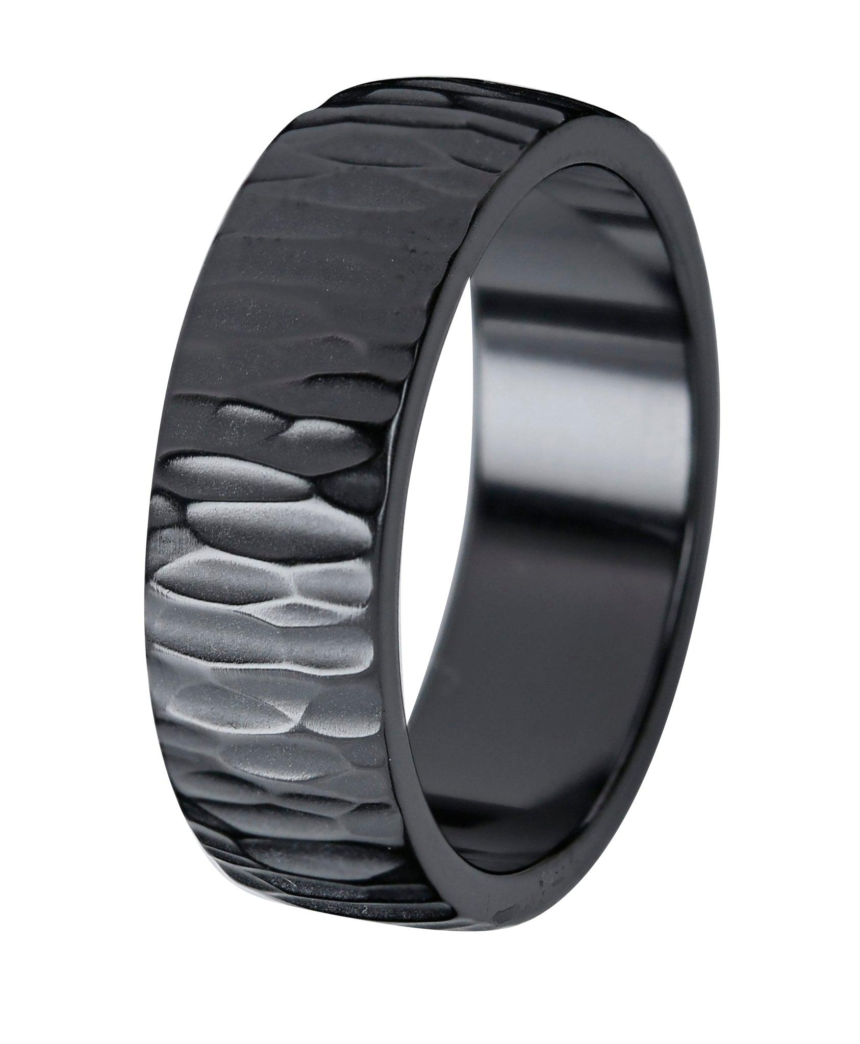 006-814 Black Duetto Wood zirkonium sormus - Puustjärven Kello & Kulta