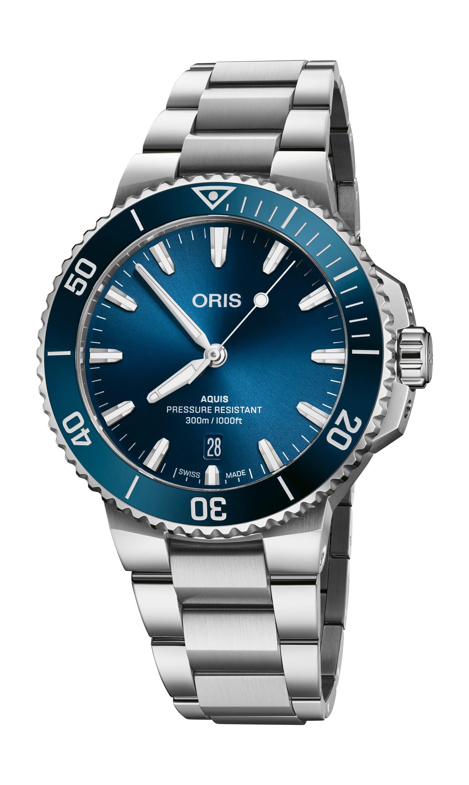 01-733-7787-4135-2 Oris Aquis Date miesten rannekello - Puustjärven Kello & Kulta