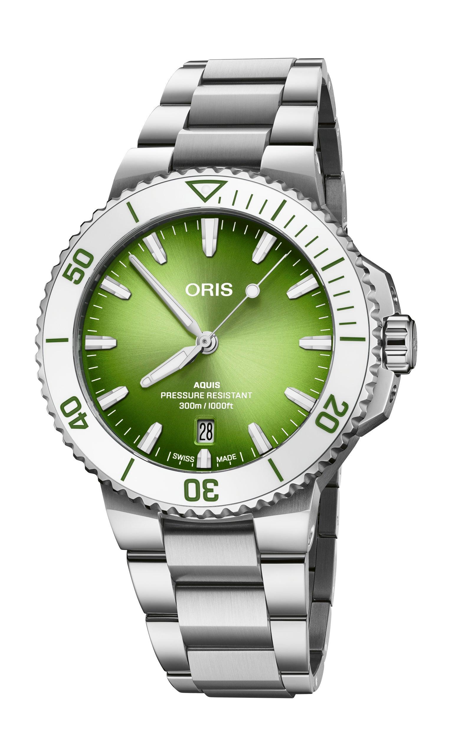 01-733-7787-4137-1 Oris Aquis Date Watermelon - Puustjärven Kello & Kulta