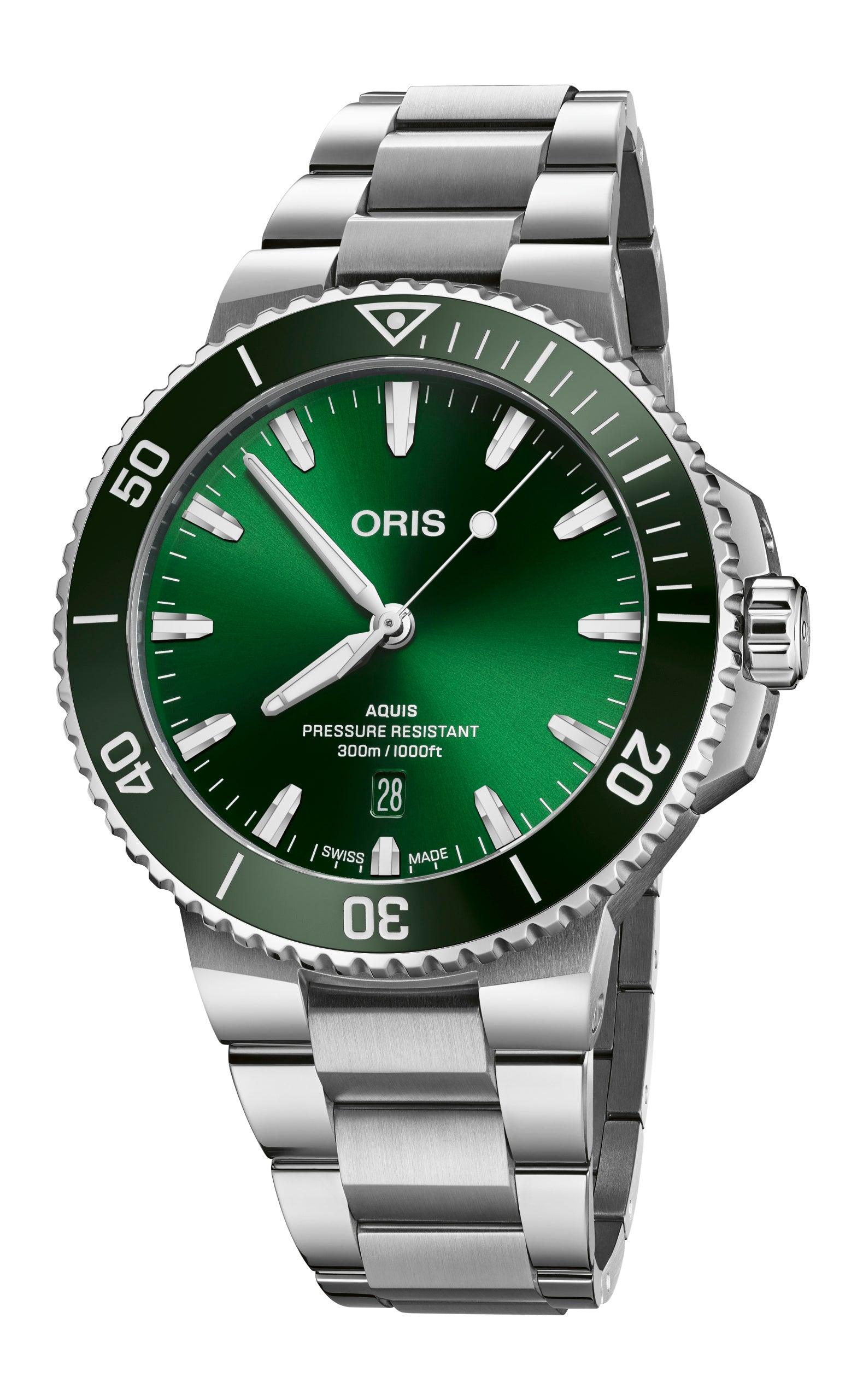 01-733-7789-4157-1 Oris Aquis Date miesten rannekello - Puustjärven Kello & Kulta