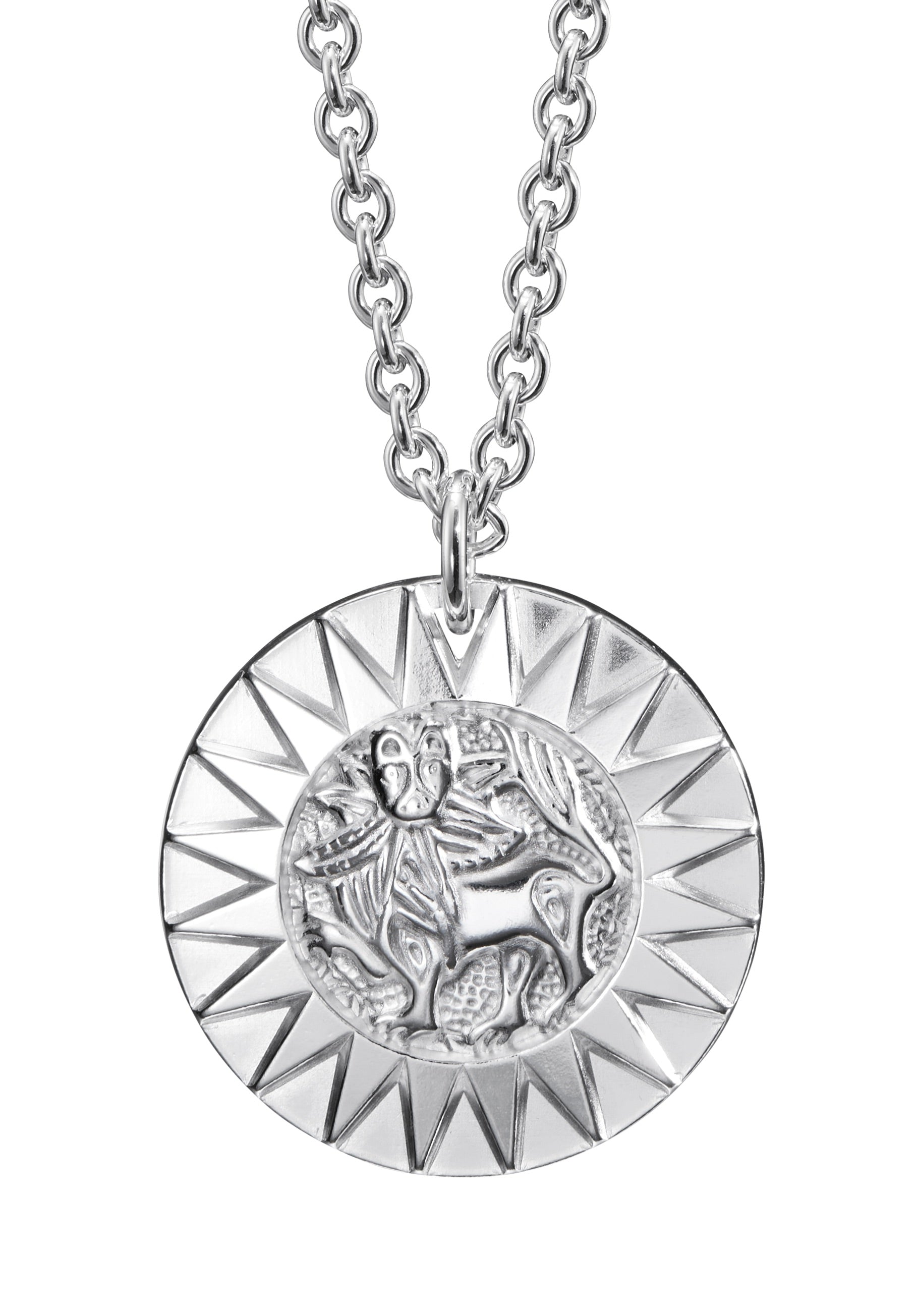 Kalevala-AmulettiAurinkoleijona-riipusiso-2270313460-hopea