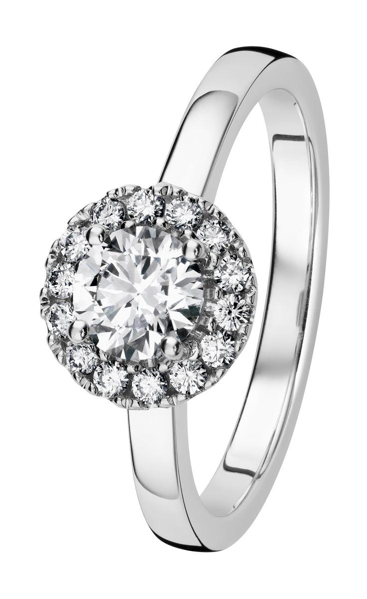 Valerie sormus 0,44ct H/Vs valkokulta - Puustjärven Kello & Kulta