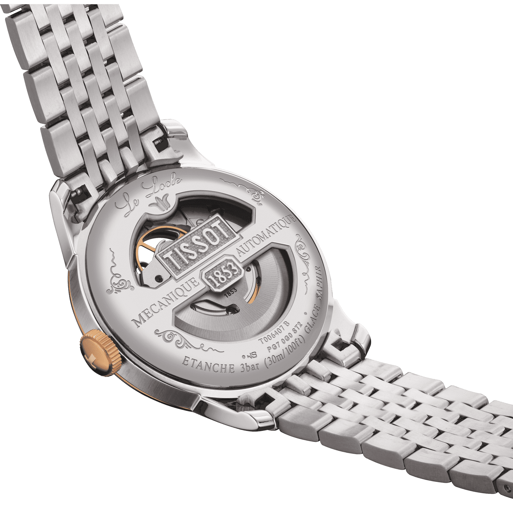 Tissot Le Locle Powermatic 80 Open Heart - miesten rannekello T0064072203302 - Puustjärven Kello & Kulta