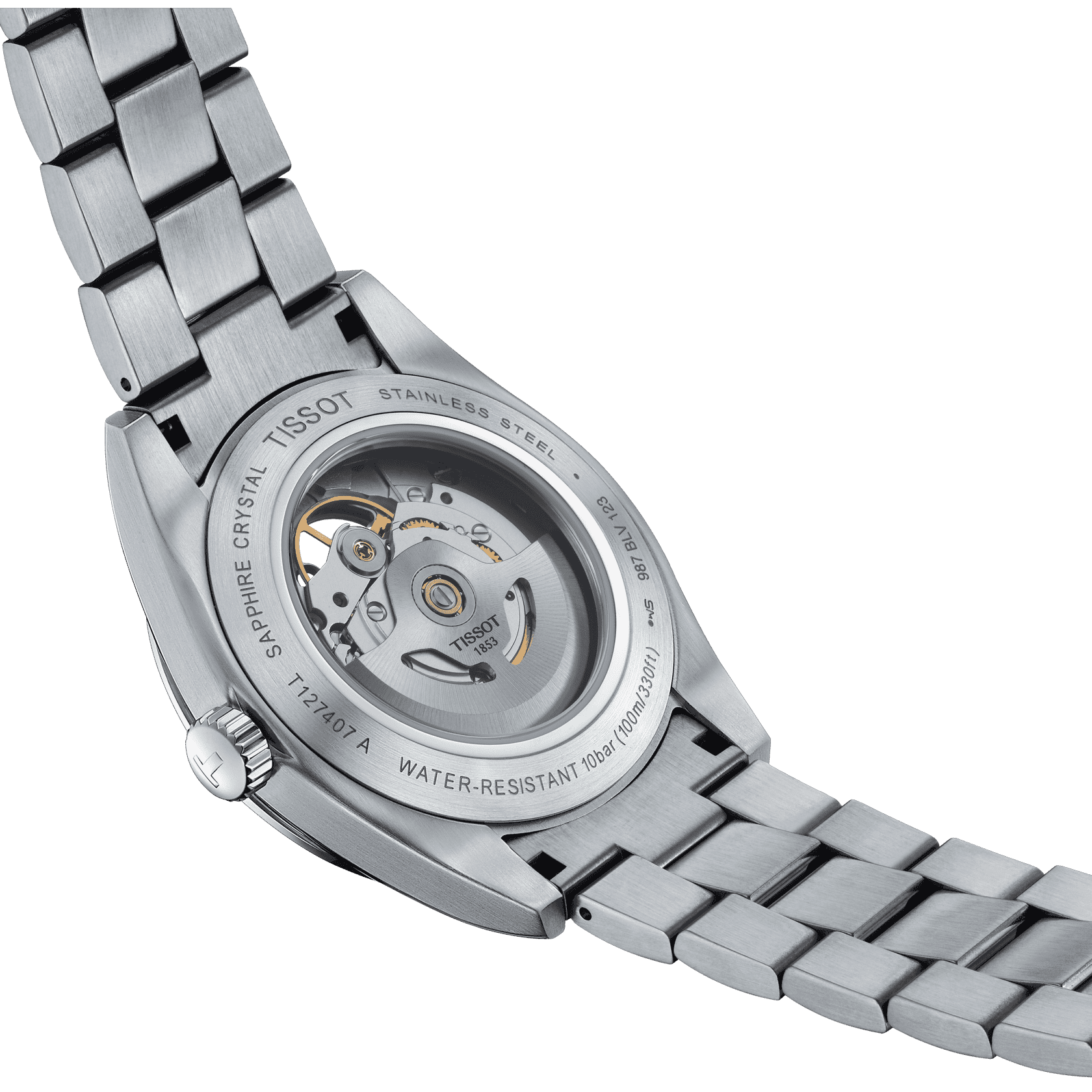 Tissot Gentleman Powermatic 80 Open Heart - miesten rannekello T1274071103101 - Puustjärven Kello & Kulta