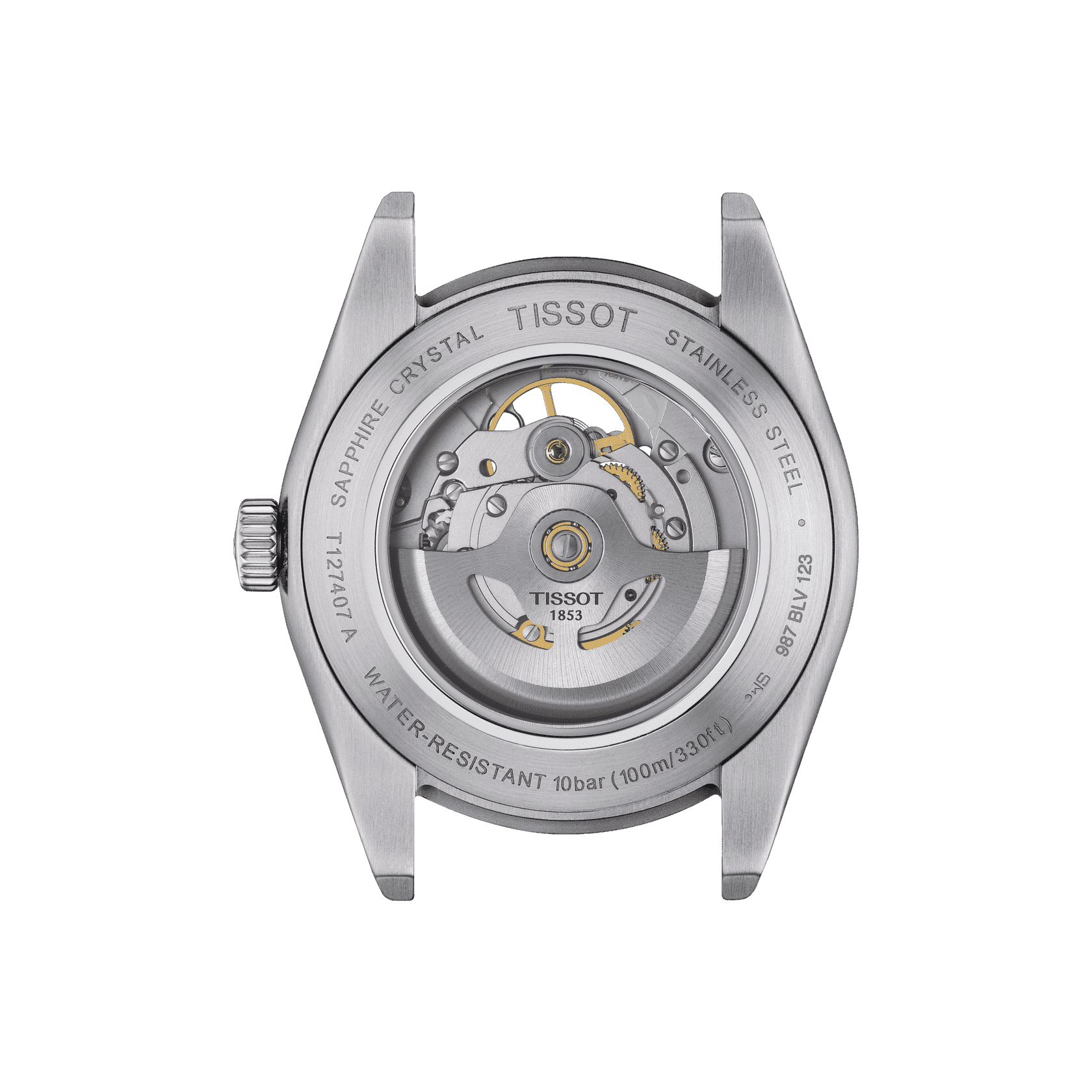 Tissot Gentleman Powermatic 80 Open Heart - miesten rannekello T1274071104101 - Puustjärven Kello & Kulta