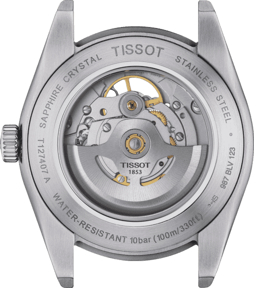 Tissot Gentleman Powermatic 80 Open Heart - miesten rannekello T1274071104101 - Puustjärven Kello & Kulta