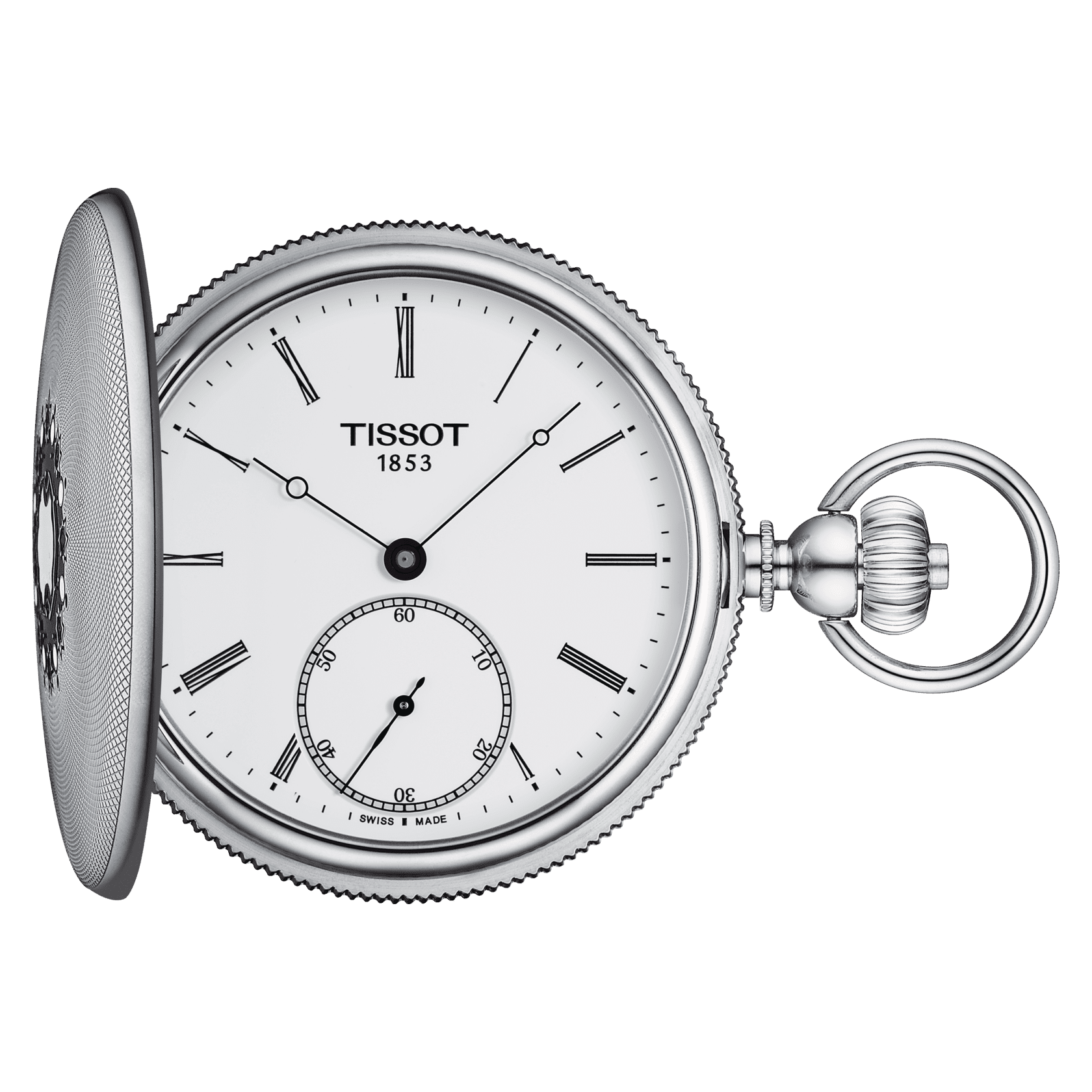 Tissot Savonnette mechanical taskukello vitjalla - Puustjärven Kello & Kulta