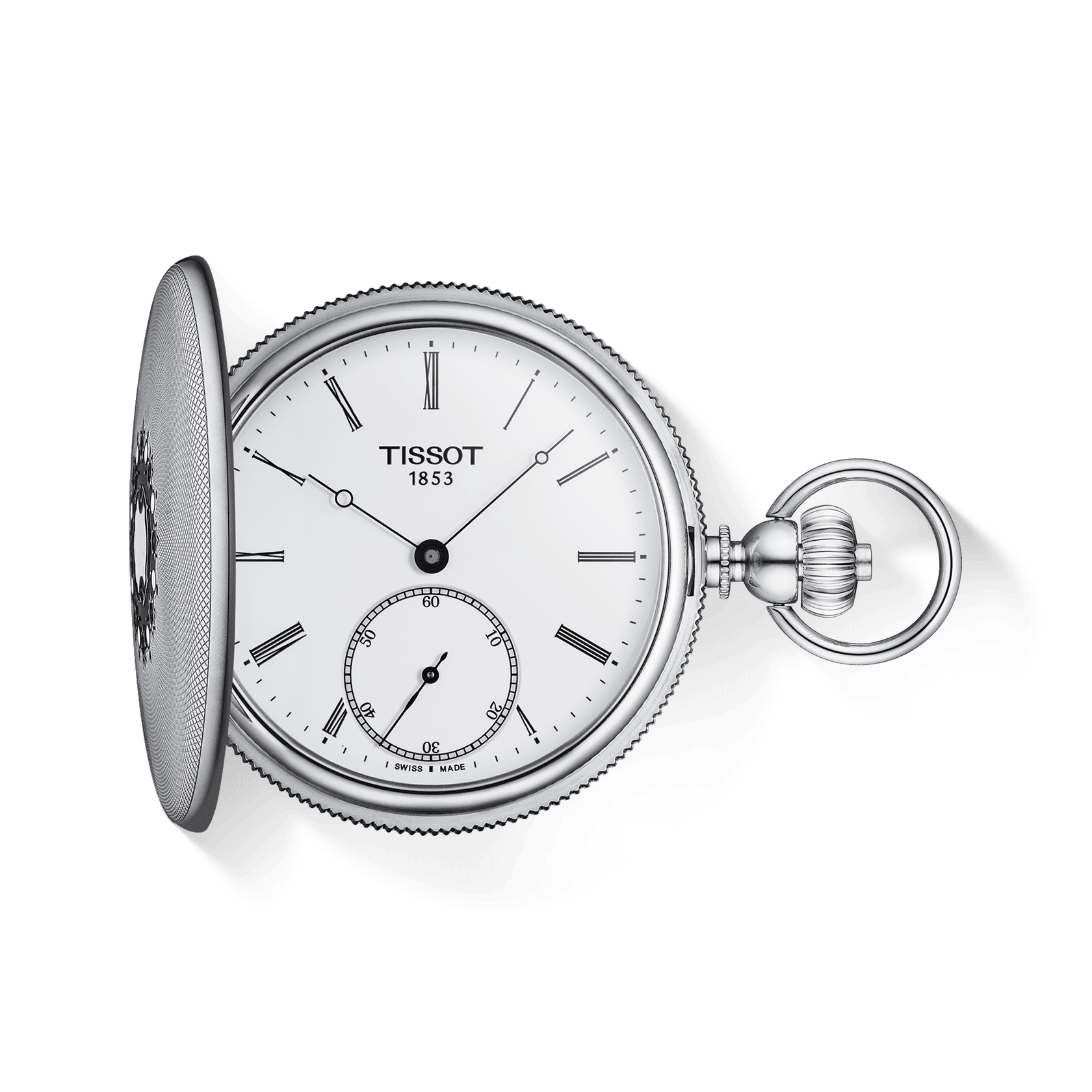 Tissot Savonnette mechanical taskukello vitjalla - Puustjärven Kello & Kulta