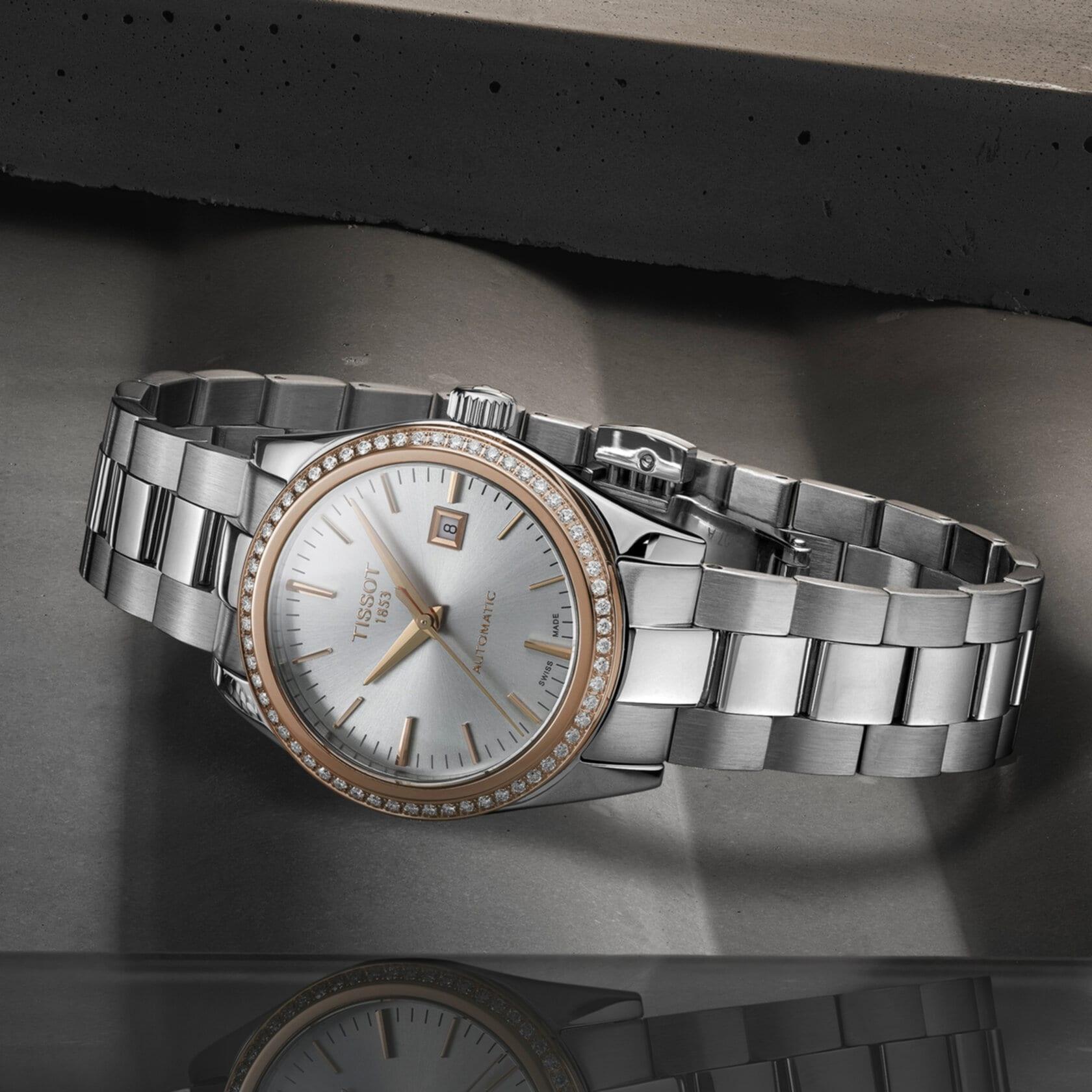 Tissot T-My Lady Automatic 18K Gold - naisten rannekello T9300074103100 - Puustjärven Kello & Kulta