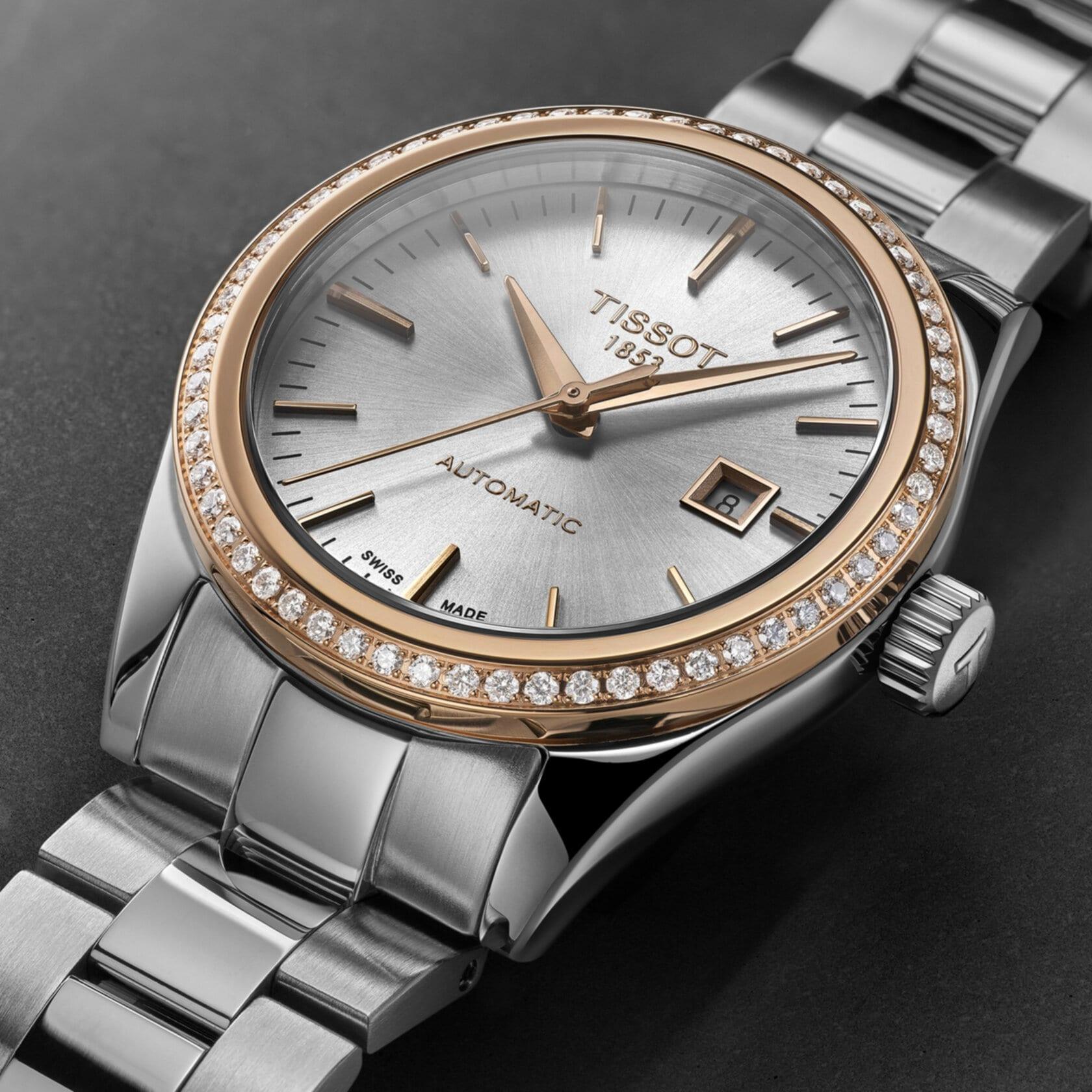 Tissot T-My Lady Automatic 18K Gold - naisten rannekello T9300074103100 - Puustjärven Kello & Kulta
