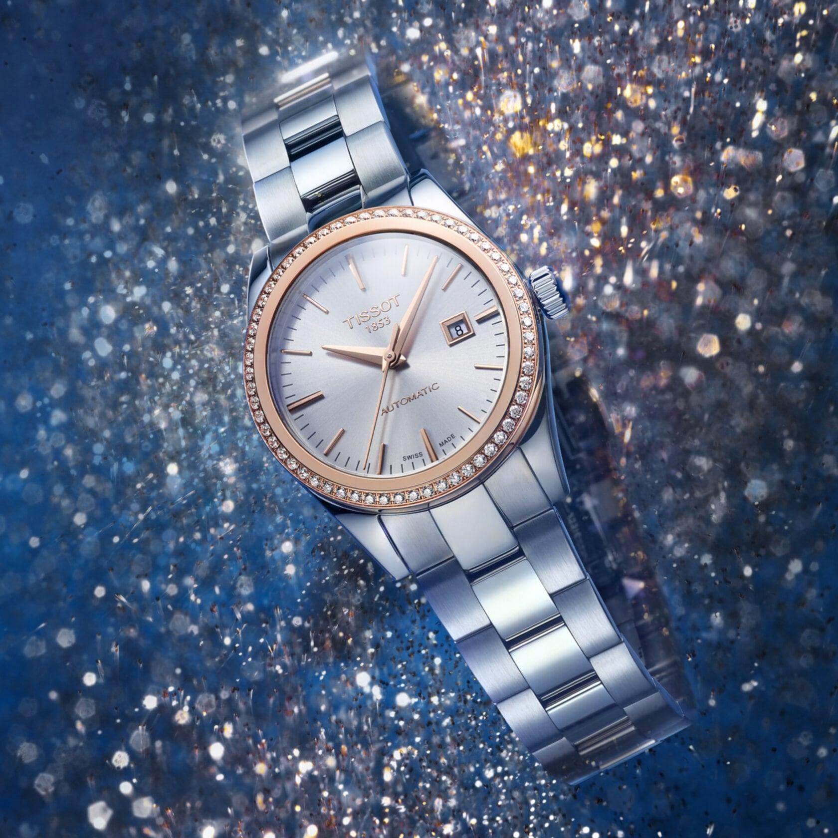 Tissot T-My Lady Automatic 18K Gold - naisten rannekello T9300074103100 - Puustjärven Kello & Kulta