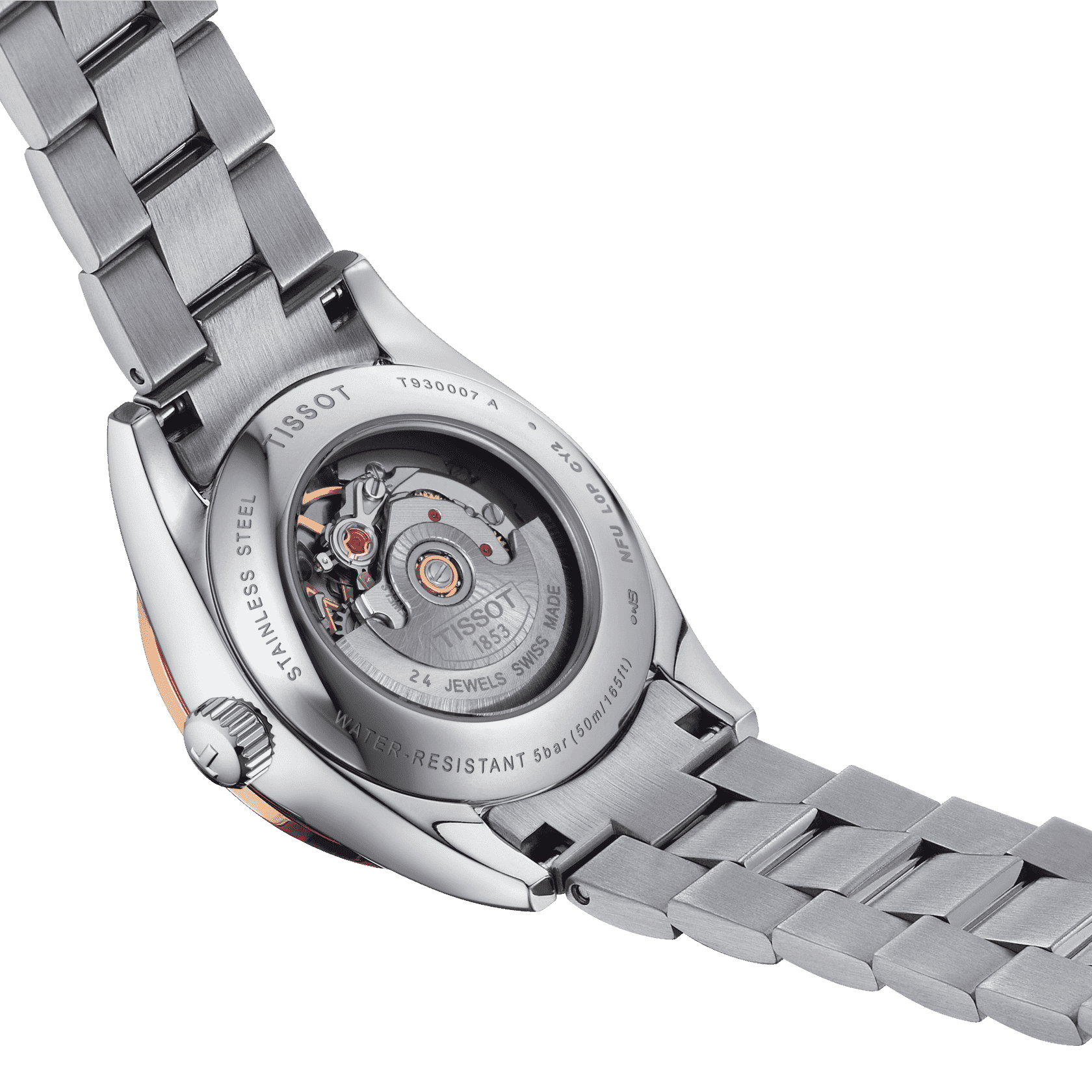 Tissot T-My Lady Automatic 18K Gold Bezel - naisten rannekello T9300074104600 - Puustjärven Kello & Kulta