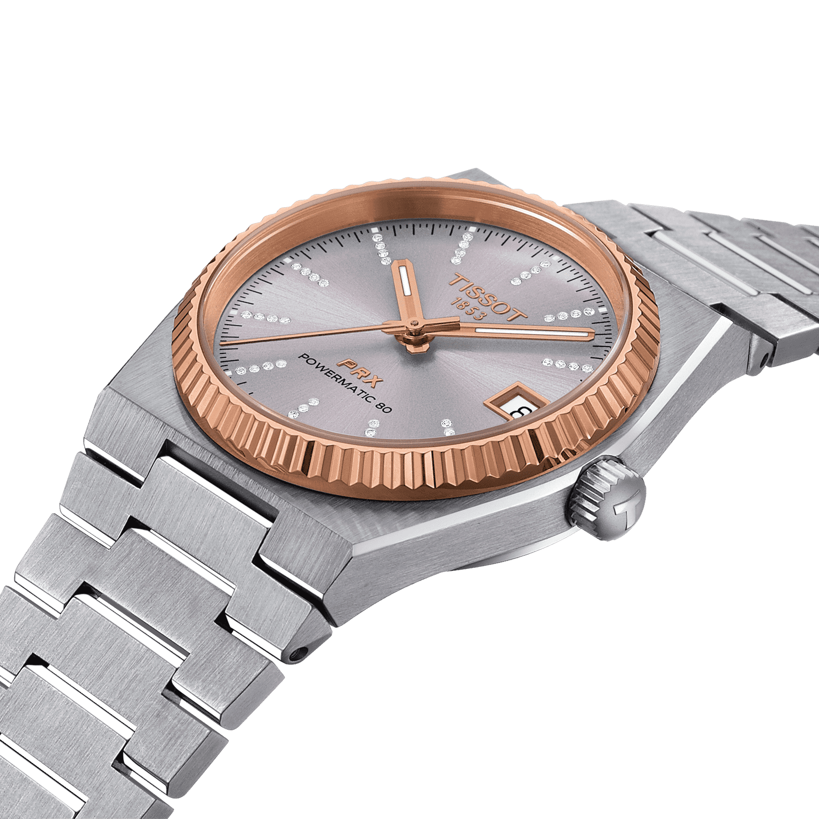 Tissot PRX 35mm Powermatic 80 Steel & 18K Gold Bezel - rannekello T9312074133600 - Puustjärven Kello & Kulta