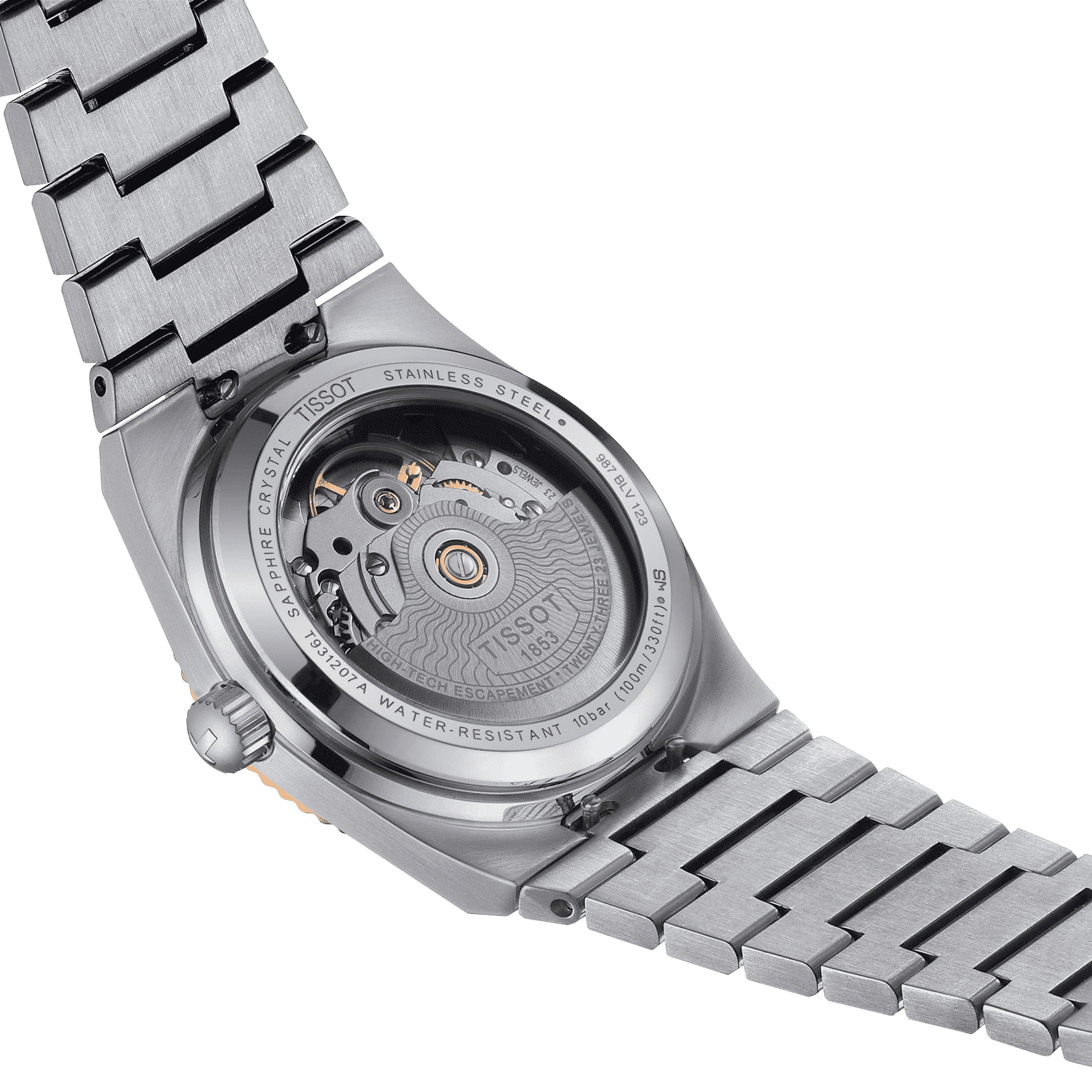 Tissot PRX 35mm Powermatic 80 Steel & 18K Gold Bezel - rannekello T9312074133600 - Puustjärven Kello & Kulta