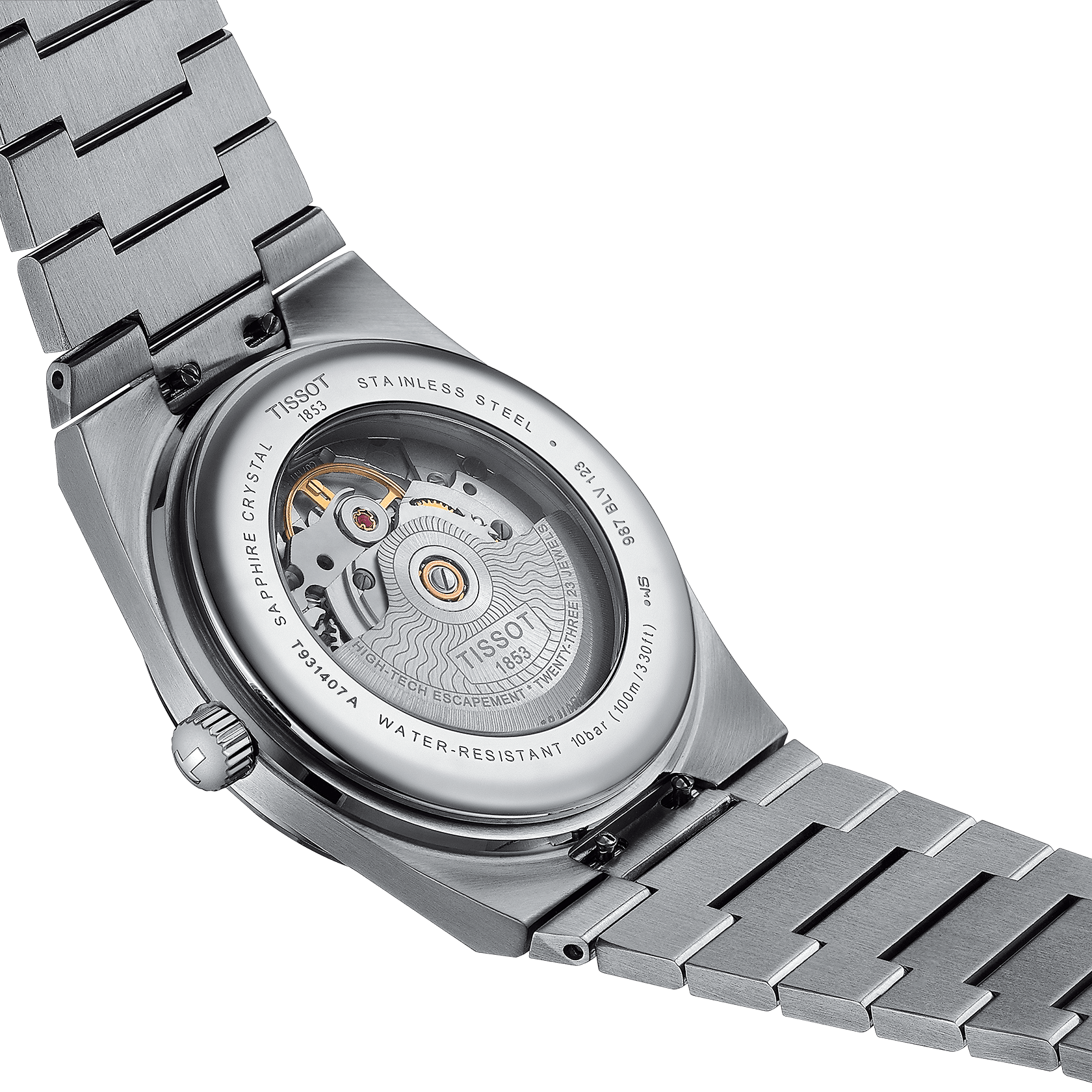 Tissot PRX Powermatic 80 Steel & 18K Gold Bezel - miesten rannekello T9314074104100 - Puustjärven Kello & Kulta