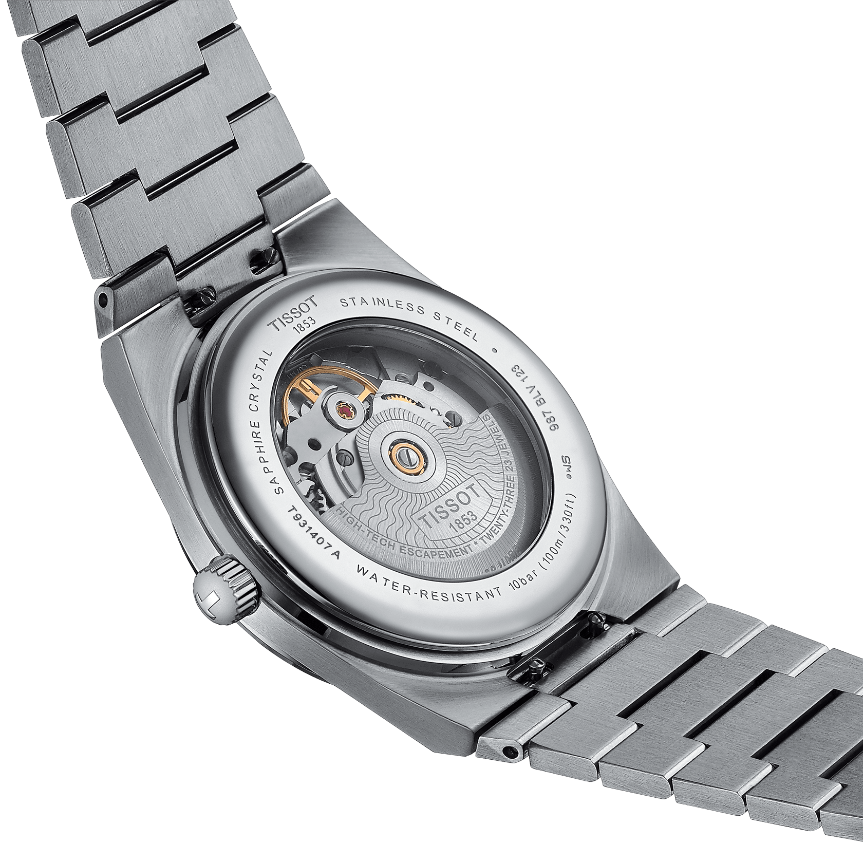 Tissot PRX Powermatic 80 Steel & 18K Gold Bezel - miesten rannekello T9314074129100 - Puustjärven Kello & Kulta