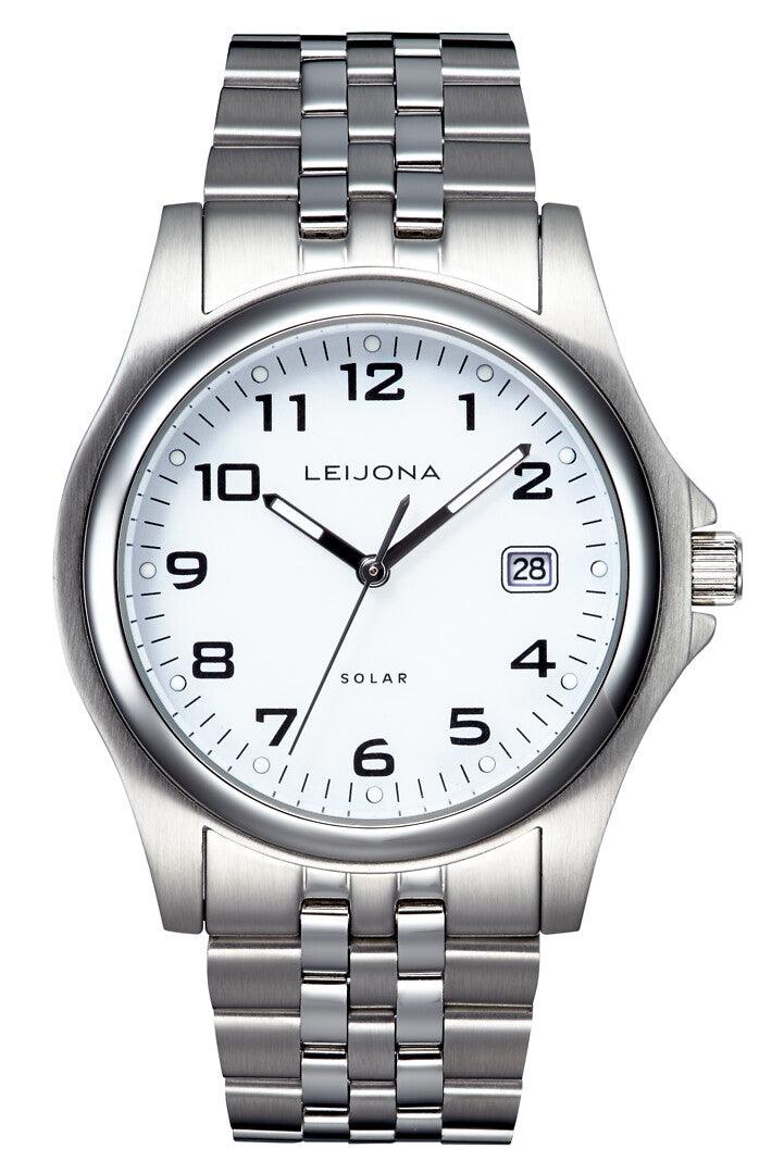 5012-2597 Leijona 74 Solar Base White miesten rannekello - Puustjärven Kello & Kulta