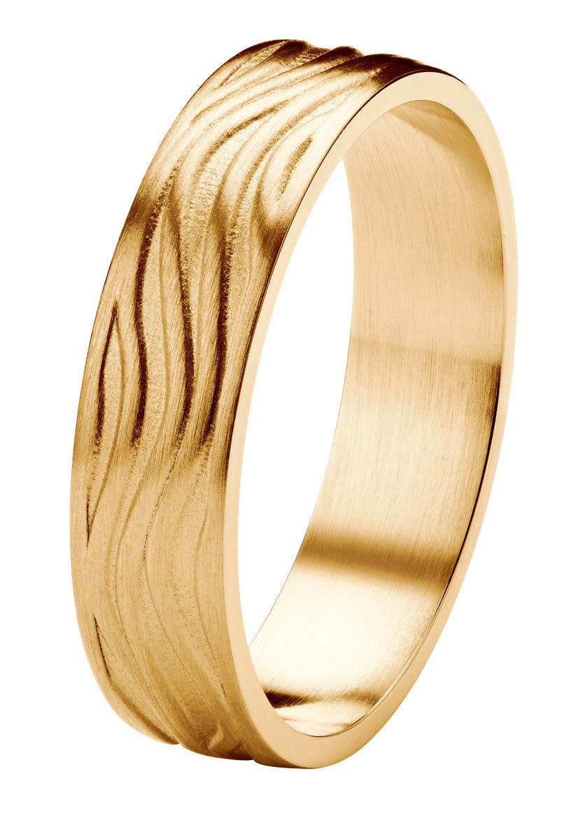Kohinoor Rytmi - Aalto keltakultainen sormus 003-633-170 - Puustjärven Kello & Kulta