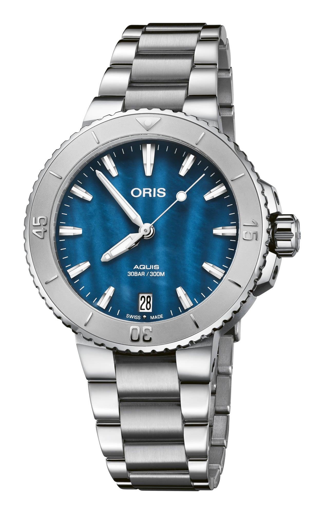 Oris Aquis Date - naisten rannekello 01-733-7770-4155 - Puustjärven Kello & Kulta