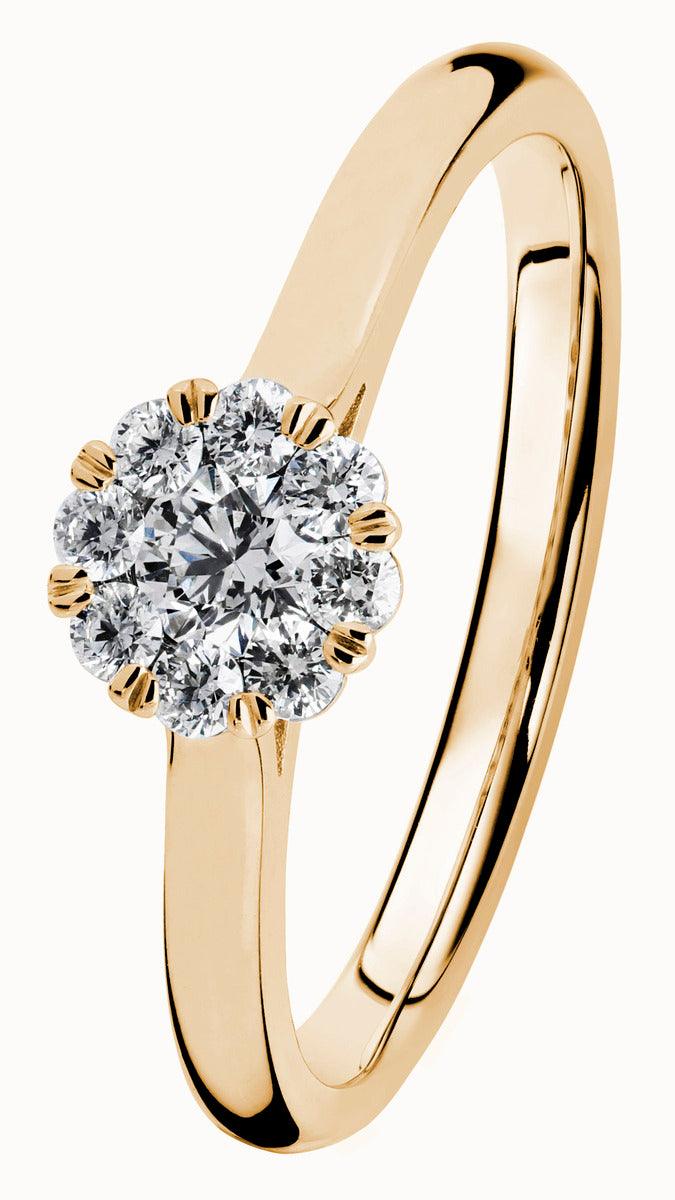 Kohinoor Dahlia 0,30ct timanttisormus 033-232K-30 - Puustjärven Kello & Kulta