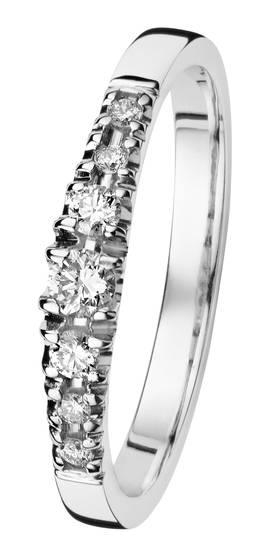 Kohinoor Cristal 033-244V-18 timanttisormus 0,18ct - Puustjärven Kello & Kulta