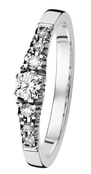 Kohinoor Cristal 033-244V-24 timanttisormus 0,24ct - Puustjärven Kello & Kulta