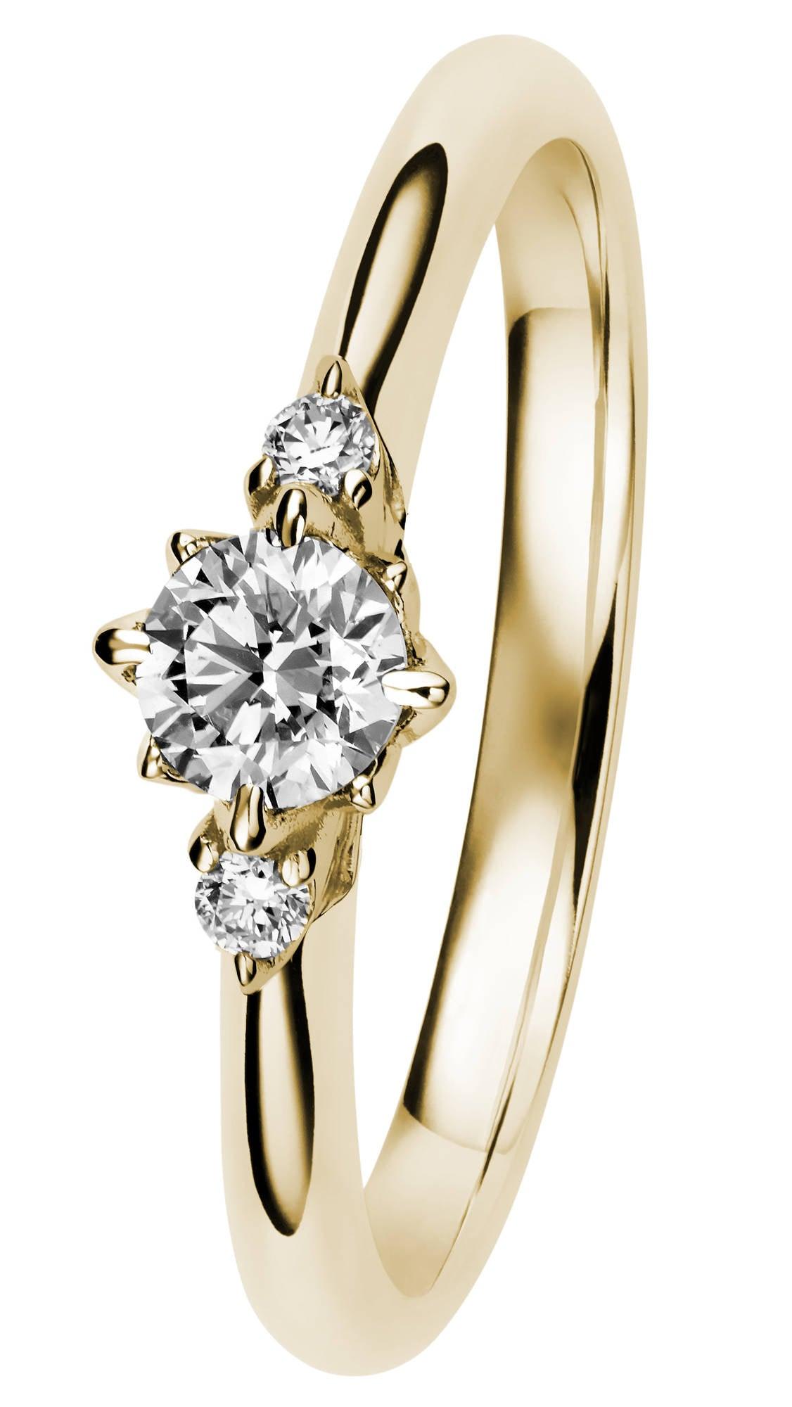 Rosa 0,21ct H/Si timanttisormus kulta - Puustjärven Kello & Kulta