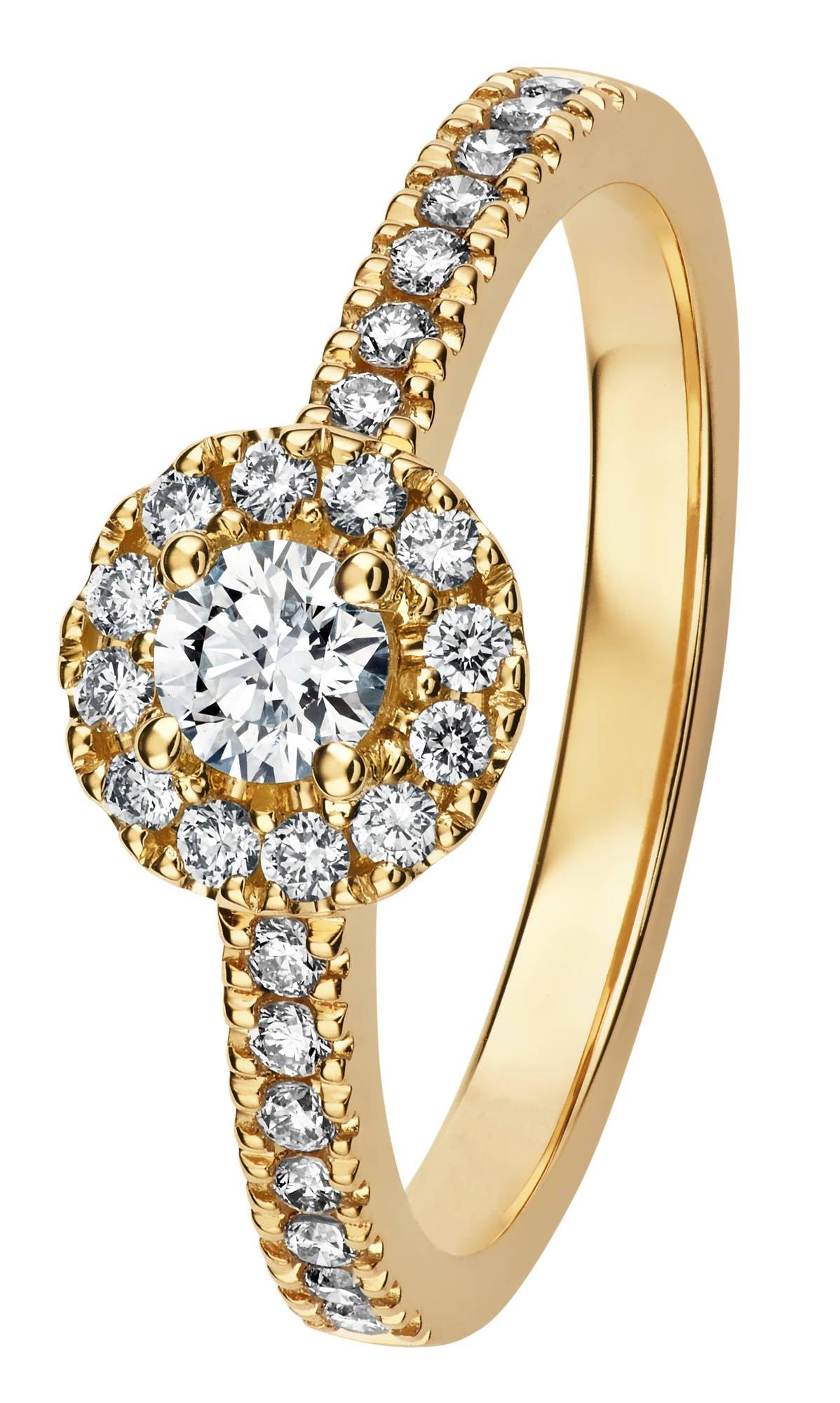 Kohinoor Valerie - keltakultainen timanttisormus 033-264-44-160 - Puustjärven Kello & Kulta