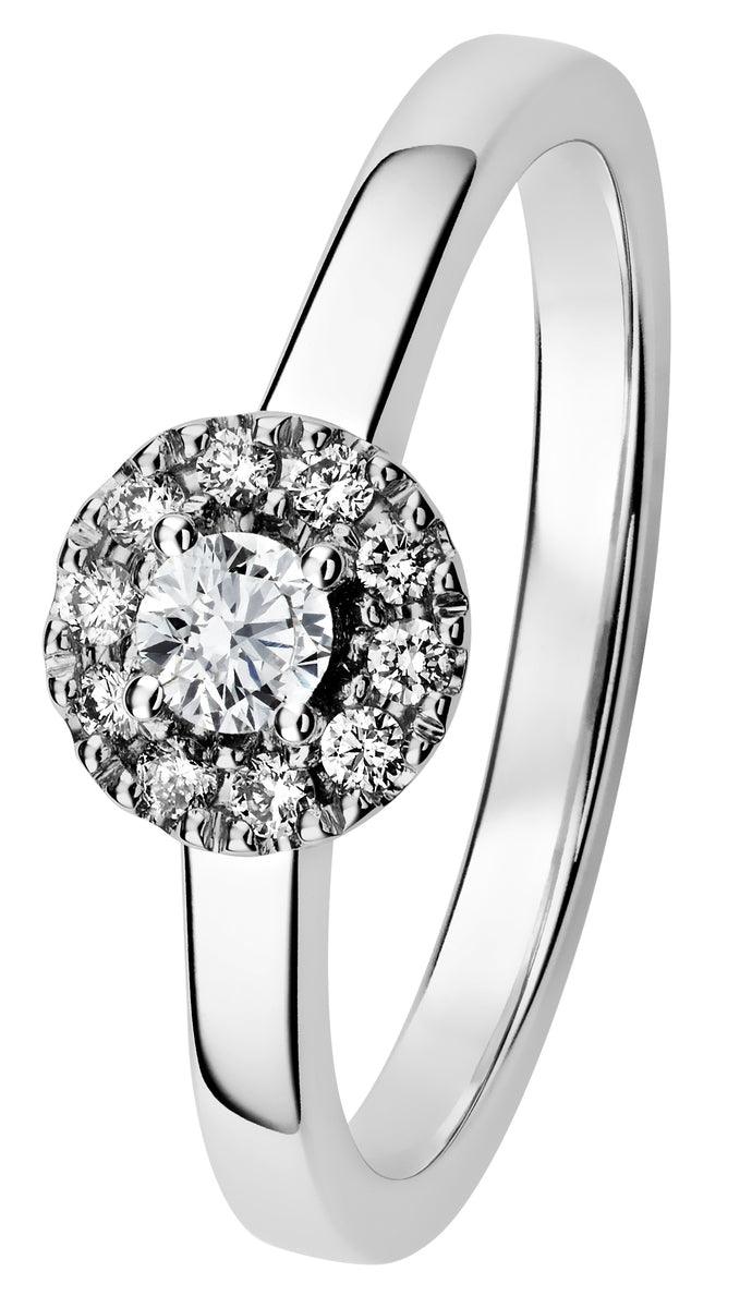 Kohinoor Valerie 0,20ct timanttisormus valkokultaa 033-265-20 - Puustjärven Kello & Kulta