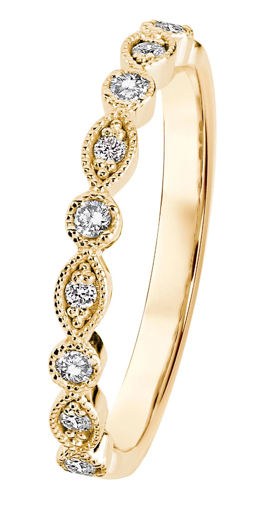 Clara 5x0,015+4x0,01ct H/Si sormus 033-269-10 - Puustjärven Kello & Kulta