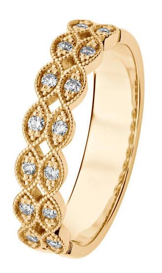 Kohinoor Clara timanttisormus keltakultaa - Puustjärven Kello & Kulta