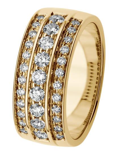 Kohinoor Ada timanttisormus 585 keltakultaa 9x0,05ct + 24x 0,01ct H/Vs 033-280-69 - Puustjärven Kello & Kulta