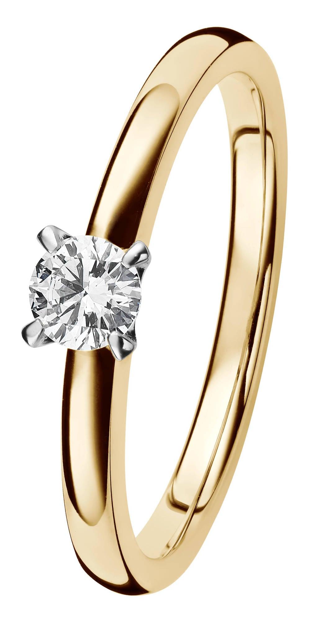 Kohinoor Sofia - keltakultainen timanttisormus 033-403-18-160 - Puustjärven Kello & Kulta