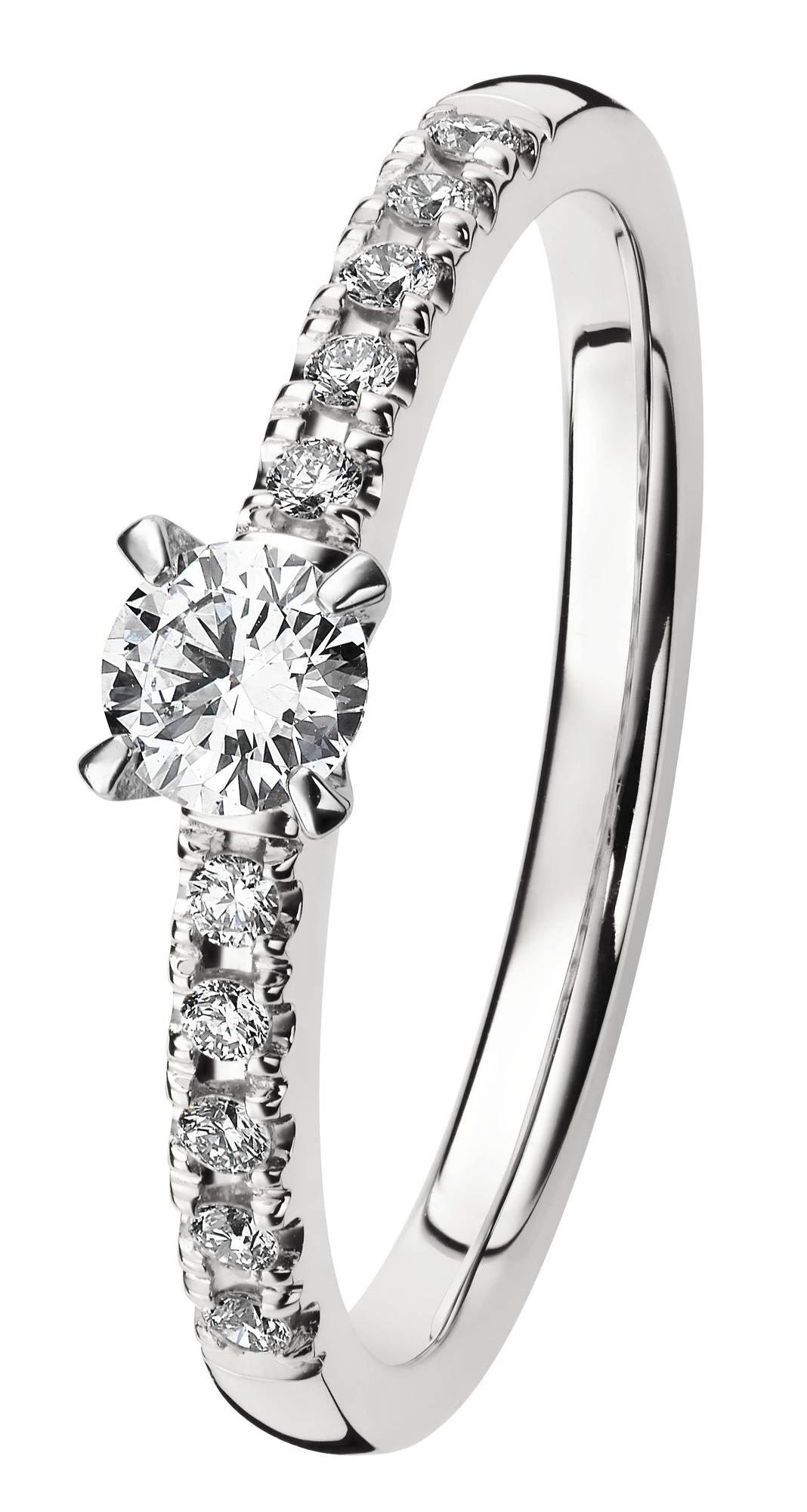 Kohinoor Sofia 0,28ct timanttisormus valkokultaa 033-403V-28 - Puustjärven Kello & Kulta