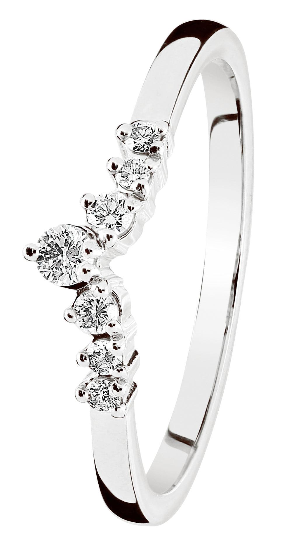 Tia 0,13ct H/Vs timanttisormus valkokultaa - Puustjärven Kello & Kulta