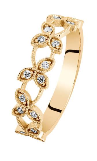 Kohinoor Swan timanttisormus 0,15ct keltakultaa 033-430-15 - Puustjärven Kello & Kulta