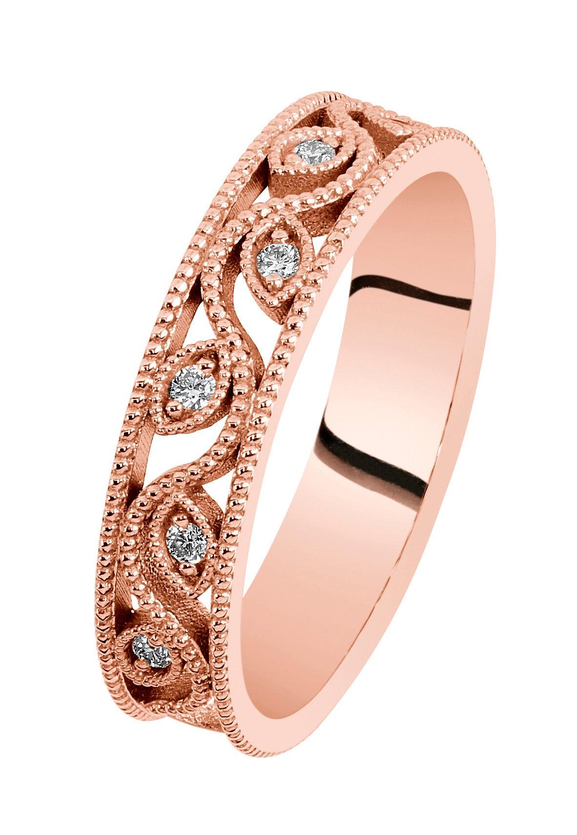 Kohinoor Swan - punakultainen timanttisormus 033-432P-06-160 - Puustjärven Kello & Kulta