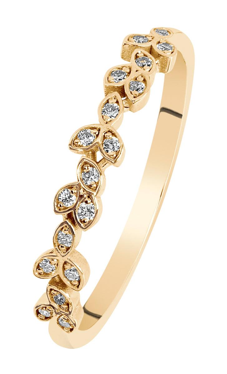 Swan sormus 0,09ct H/Si keltakulta - Puustjärven Kello & Kulta