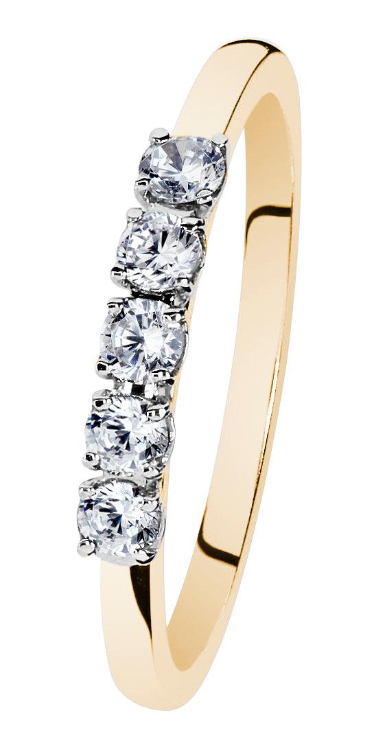 Kohinoor Noemi 0,25ct timanttisormus keltakultaa 033-475-25 - Puustjärven Kello & Kulta