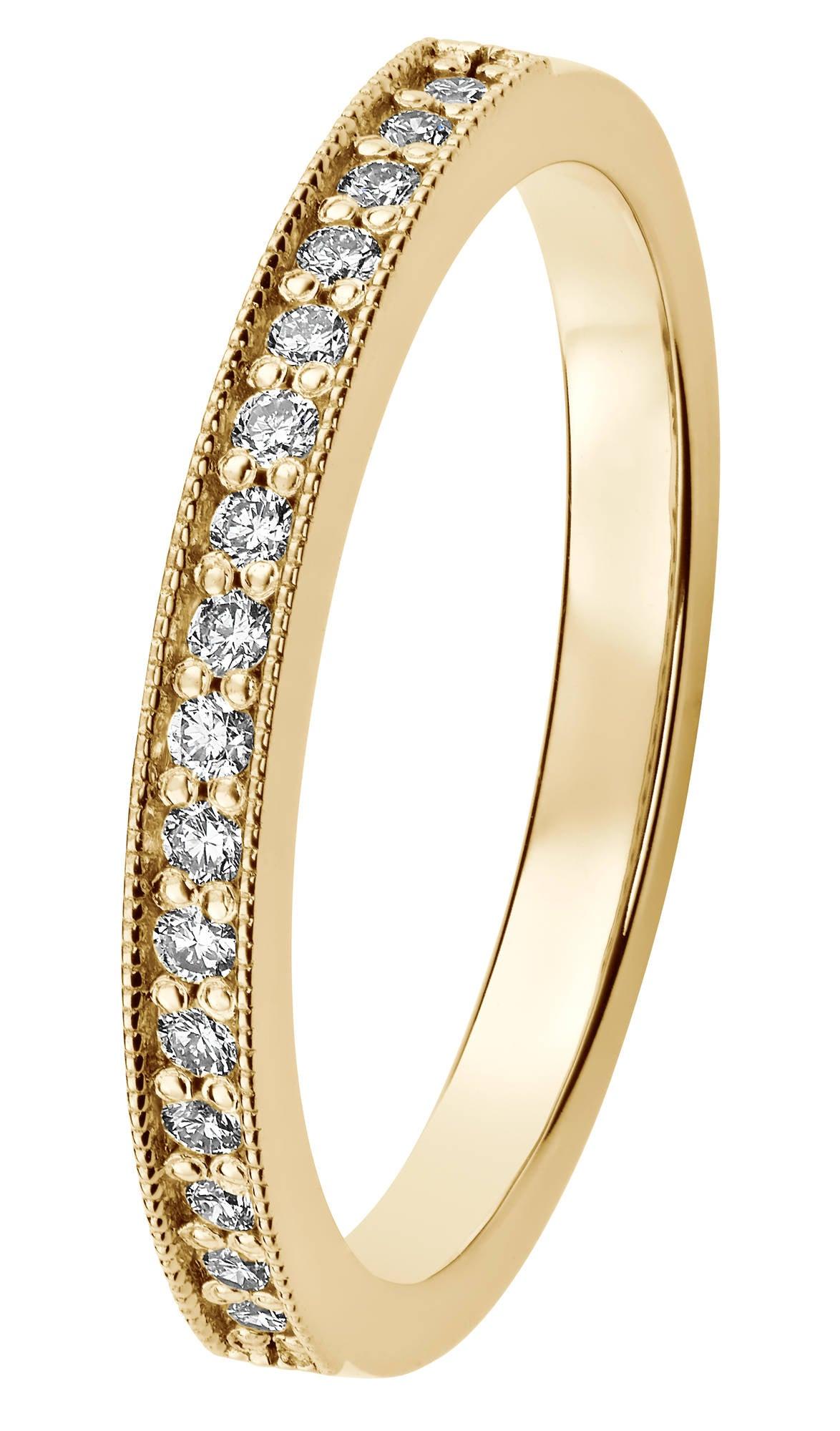 Kohinoor Aino 16x0,01ct timanttisormus 585 keltakultaa 033-508-16 - Puustjärven Kello & Kulta