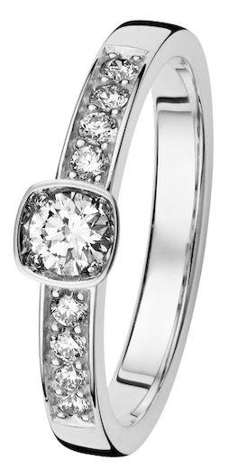 Stella timanttisormus 0,19+8x0,02ct W/Si - Puustjärven Kello & Kulta