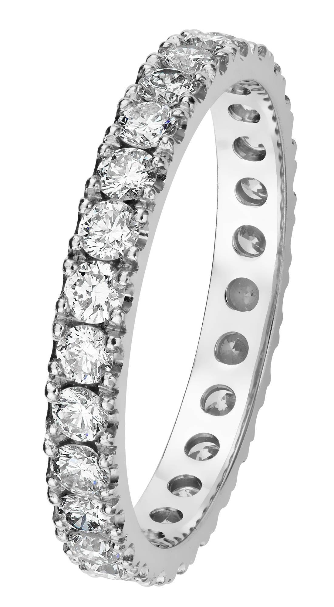 Kohinoor Leonora - valkokultainen allianssimallinen timanttisormus 034-248V-104-160 - Puustjärven Kello & Kulta