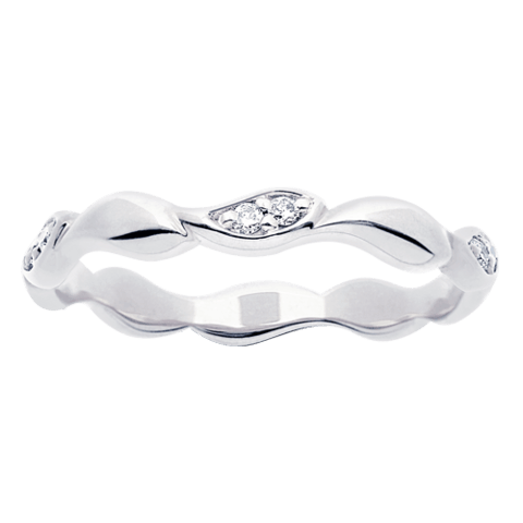 Festive Vintage Ivy timanttisormus 14-551-010-W valkokulta - Puustjärven Kello & Kulta