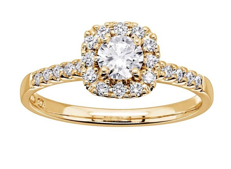 Festive Josefiina Halo-sormus sivukivillä 14-597-052-KK - Puustjärven Kello & Kulta