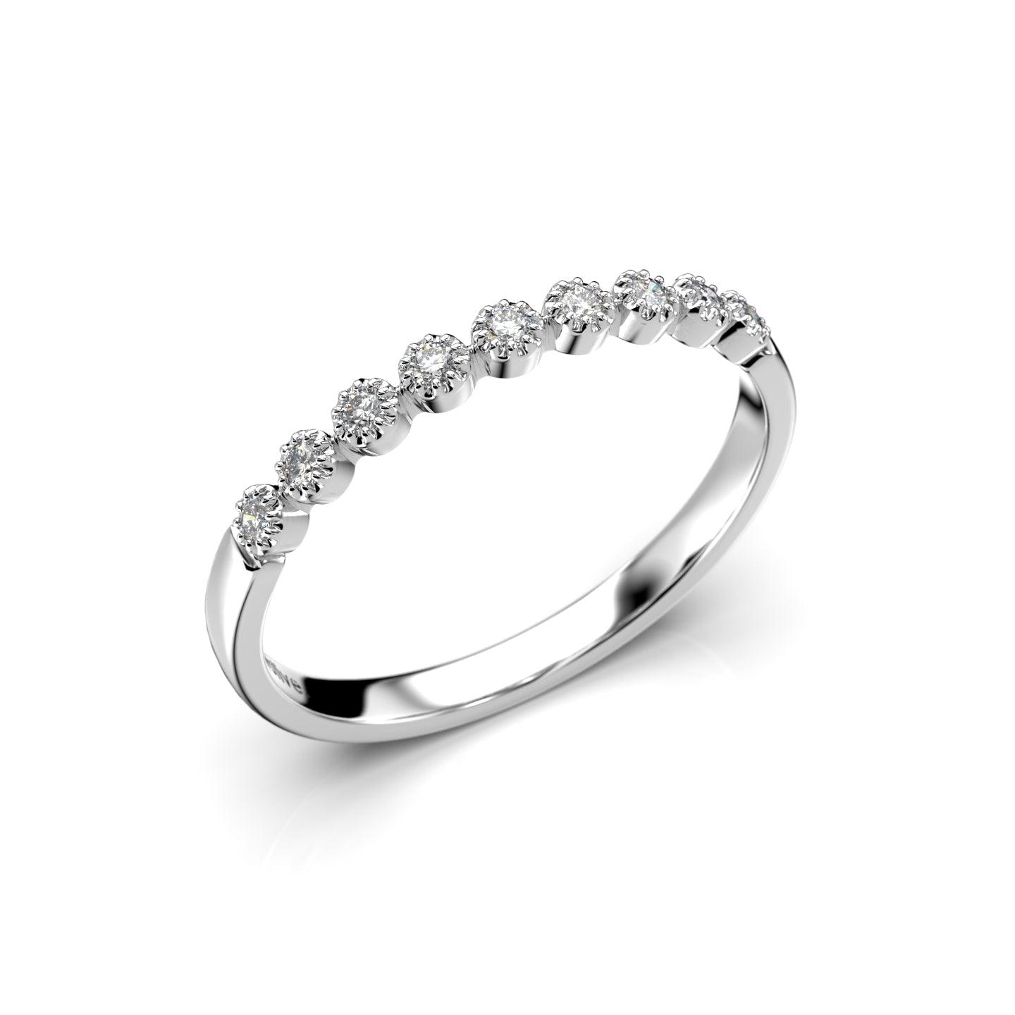 Festive Alma - valkokultainen timanttisormus 14-647-009-VK-150 - Puustjärven Kello & Kulta