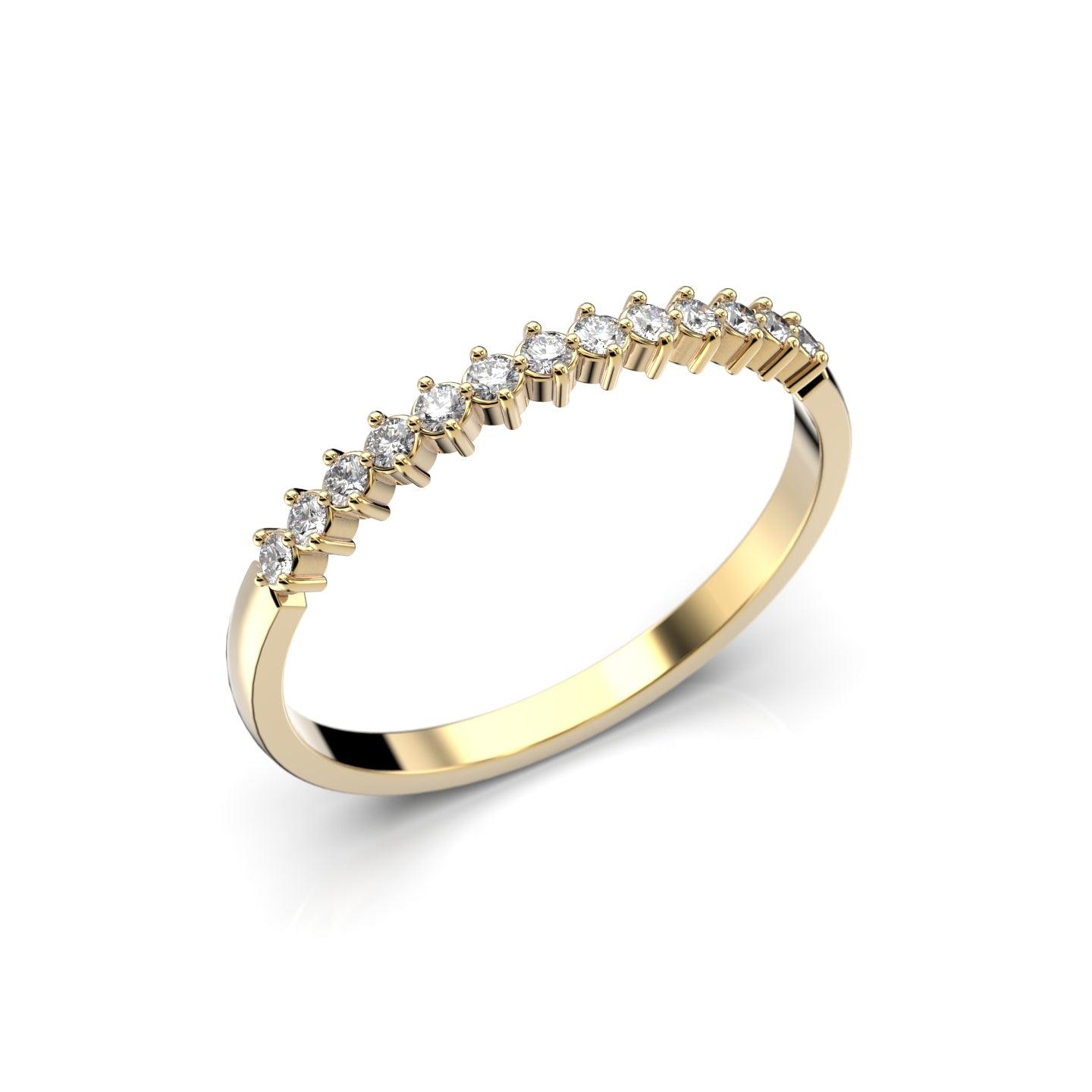 Festive Frida - keltakultainen timanttisormus 14-649-013-KK-150 - Puustjärven Kello & Kulta