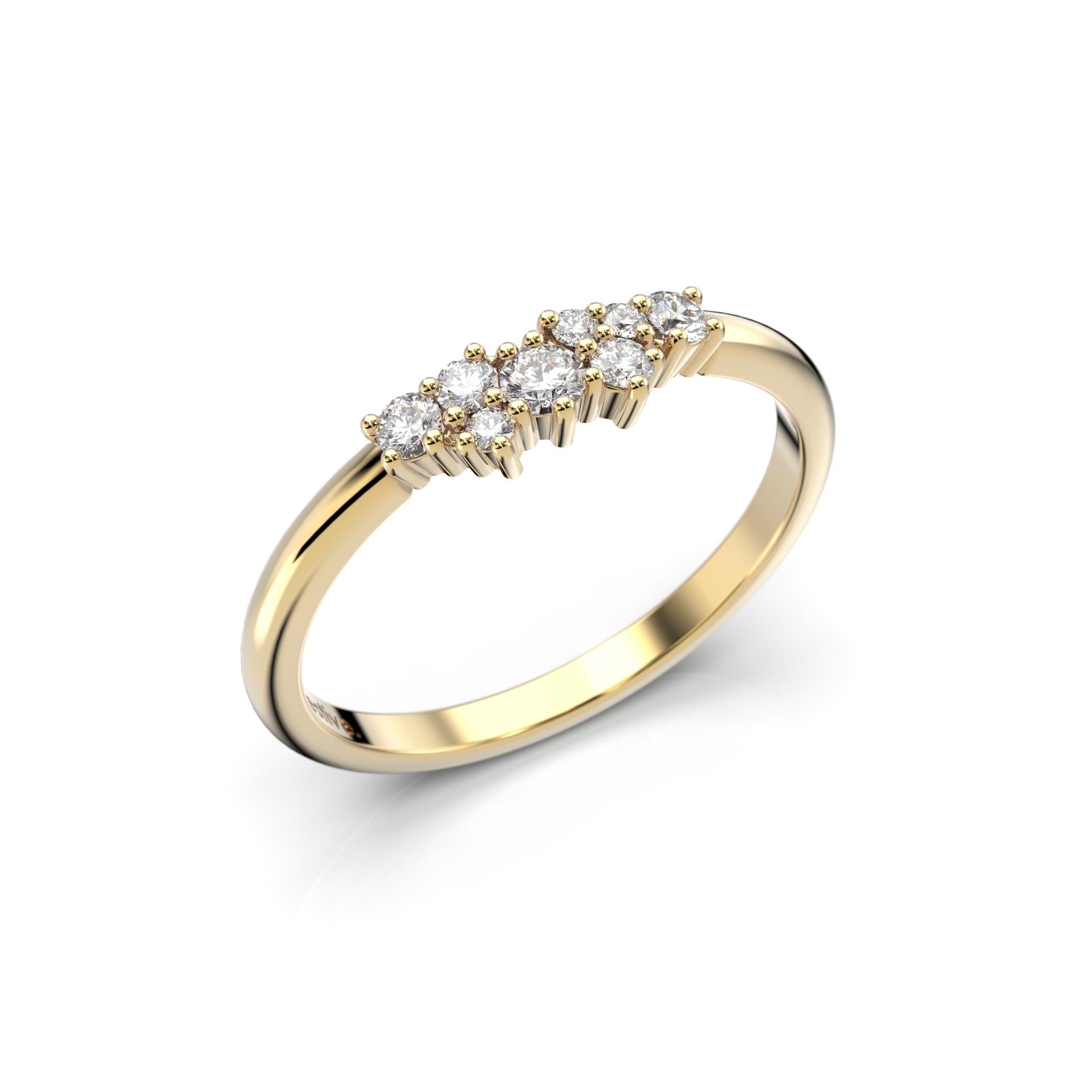 Festive Nadja - keltakultainen timanttisormus 14-650-018-KK-150 - Puustjärven Kello & Kulta
