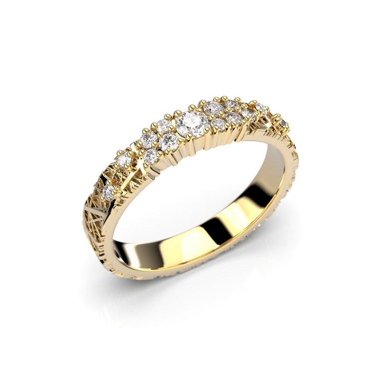 Festive Routa Rakka Kaita timanttisormus keltakulta 14-665-023 - Puustjärven Kello & Kulta