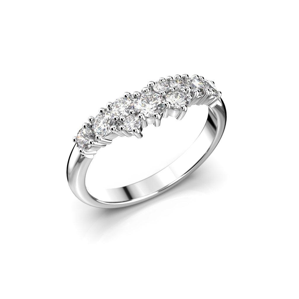 Nadja Medium timanttisormus 14K Valkokultaa 14-668-050-VK - Puustjärven Kello & Kulta